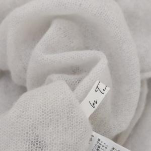 Plage 24SS les Tendre see through alpaca ニット セーター シアー アルパカ 長袖 ライトグレー