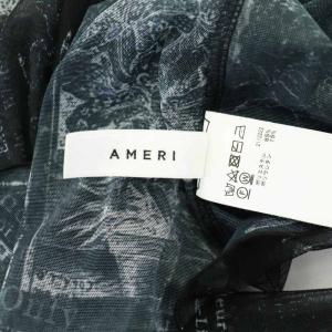 Ameri VINTAGE 23SS PICTURE BOOK TATTOO TOP カットソー チュール シアー 長袖 F 黒 ブラック