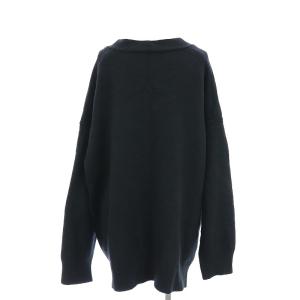 EVERYDAY I LIKE Big Cardigan カーディガン ニット 長袖 Vネック カシミヤ混 黒 ブラック