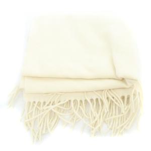 FURLA ストール マフラー フリンジ オフホワイト