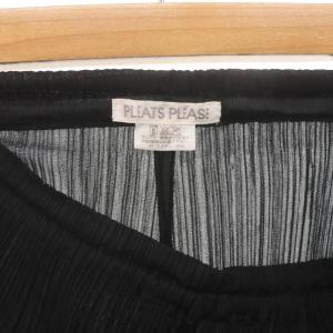 PLEATS PLEASE ISSEY MIYAKE イッセイミヤケ プリーツパンツ フレア イージー 1 黒 ブラック