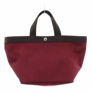 コーデュラ舟型トートM バッグ ハンドバッグ 赤 レッド 茶色 ブラウン 707C /SR11