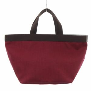 Hervé Chapelier コーデュラ舟型トートM バッグ ハンドバッグ 赤 レッド 茶色 ブラウン 707C /SR11