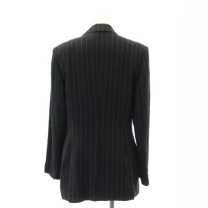 MAX&CO. classics スーツ セットアップ 上下 ストライプ ダブルジャケット パンツ スラックス 42 黒