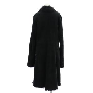 EPOCA ムートンコート ロング シープスキン 裏地ファー 40 M 黒 ブラック