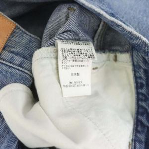 L'Appartement クロップドワイドデニムCropped Wide Denim ジーンズ ジップフライ ワイド コットン 26 S 青 ブルー