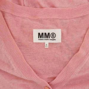 Martin Margiela MM6 リネン ベルテッド ロングカーディガン 長袖 S ピンク