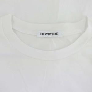 EVERYDAY I LIKE 24SS クロップドTシャツ カットソー 半袖 白 ホワイト