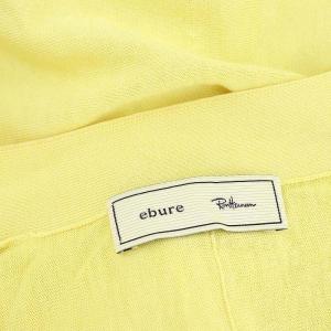 ebure コットンシルクカーディガン ×RON HERMAN 長袖 Vネック コットン シルク 黄 イエロー