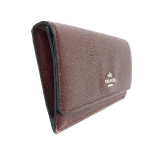 COACH エンボスド テクスチャード ウォレット 長財布 レザー ロゴ エンジ 52331