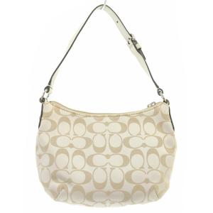 COACH バッグクリスティン シグネチャー ハンドバッグ べージュ 43740