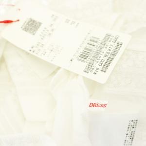 DRESSTERIOR リバーレースブラウス シャツ 長袖 36 S 白 ホワイト