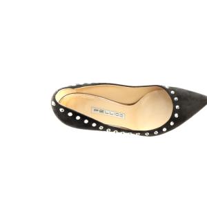 PELLICO Plage取扱い パンプス スタッズ スエード 36 23cm 茶 ブラウン