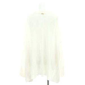 MUSE de Deuxieme Classe 24SS shake code ショートカーディガン ニット 長袖 F 白 ホワイト /DF OS