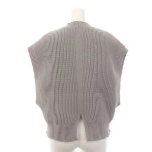 ADORE 23AW エアーストレッチニットベスト プルオーバー クルーネック 38 M グレー