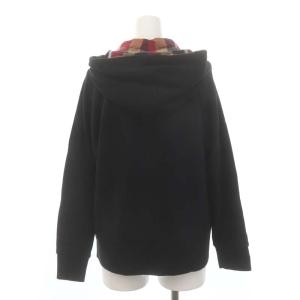 BLUE LABEL CRESTBRIDGE ロゴ刺繍 ジップパーカー 長袖 38 黒 ブラック