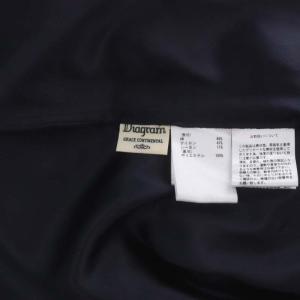 Diagram GRACE CONTINENTAL スカラレースギャザースカート ロング フレア 36 紺 ネイビー