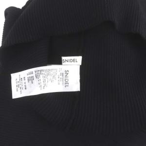 SNIDEL 22AW Sustaina 2way ケープニットプルオーバー セーター リブ 長袖 F 黒 ブラック