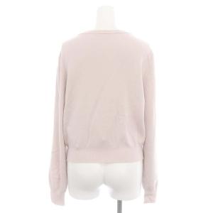 FOXEY BOUTIQUE ELIZE CARDIGAN カーディガン ニット 長袖 ロゴ刺繍 ジップアップ シルク混 カシミヤ混 40 ピンク 43426