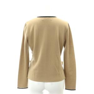 M'S GRACY 21AW 配色トリミングジップカーディガン ニット 長袖 38 モカ