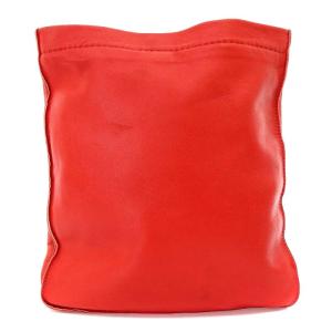 HERMES クルードセル ショルダーバッグ レザー レッド