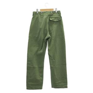 TICCA カーゴパンツ ワイド ストレート ハイウエスト ボタンフライ コットン 2 カーキ