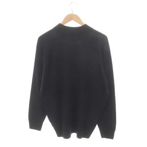JOHN SMEDLEY ウール モックネックニット セーター 長袖 L 紺 ネイビー