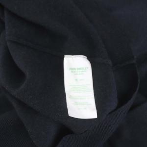 JOHN SMEDLEY ウール モックネックニット セーター 長袖 L 紺 ネイビー