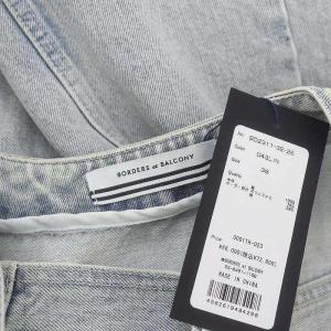 BORDERS at BALCONY 23SS DENIM JUMPER SKIRT ワンピース デニム ロング ノースリーブ 38