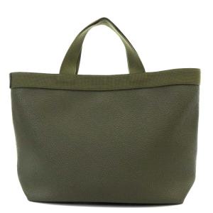 Hervé Chapelier 704GP コーテッドキャンバス スクエアトートM ハンドバッグ ムース×ムース