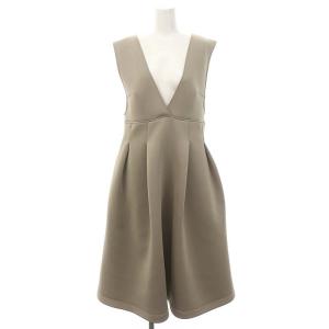 ポンチジャンパードレス ワンピース ロング ミモレ 38 M ベージュ /SY OS