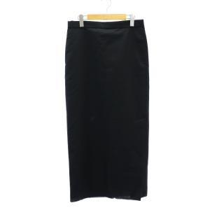 Navy Maxi スカート タイト マキシ ロング 38 M 紺 ネイビー /AT OS