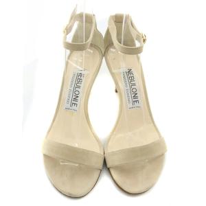 Nebuloni スエード ストラップ サンダル 36.5 23.5cm べージュ /SR8