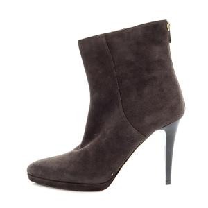 JIMMY CHOO ショートブーツ スエード 39 26cm 茶 ブラウン