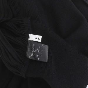 ADORE ランダムプリーツニット セーター 長袖 プルオーバー 38 M 黒 ブラック