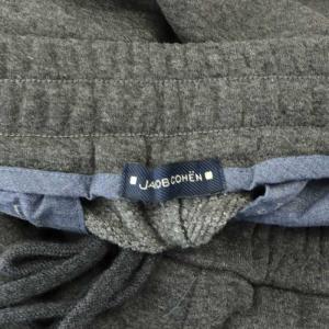 JACOB COHEN サイドラインスウェットパンツ ストレート イージー M チャコール 白 ホワイト