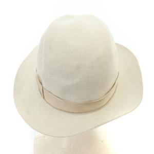 Borsalino 帽子 中折れフェルトハット 59cm べージュ