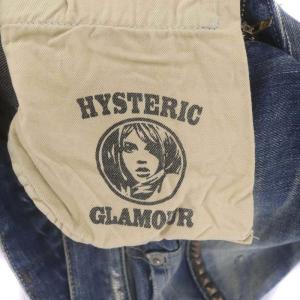 HYSTERIC GLAMOUR RSM加工 デニムスリムストレートPT ジーンズ ボトムス ジップフライ コットン 28 青 ブルー