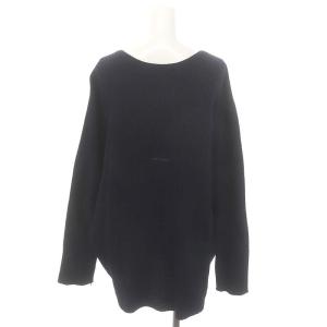 AMERICANA ラフィ ヘヴィ ワッフル スキッパーカットソー コットン 長袖 紺 ネイビー