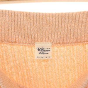 Ron Herman リブニットスカート ロング フレア XS オレンジ オフホワイト