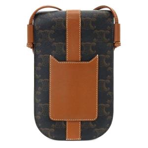 CELINE モバイルポーチ トリオンフ ショルダーバッグ タン