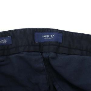 INCOTEX CHINOLINO ショートパンツ ハーフ 麻 リネン 52 XL 紺 ネイビー