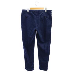 INCOTEX SUPER100 ウールスラックスパンツ テーパード 52 紺 ネイビー