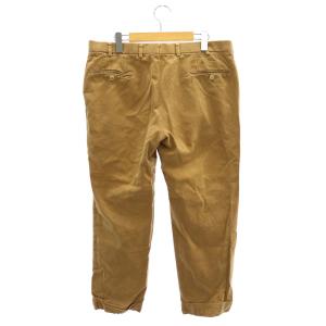 ISAIA コットンパンツ テーパード ロールアップ 茶 ブラウン