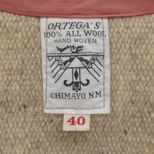 ORTEGA'S ヴィンテージチマヨベスト Vネック 40 ライトベージュ