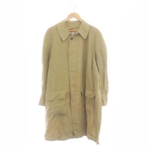 ヴィンテージ ステンカラーロングコート スプリングコート カーキベージュ /ES OS SH