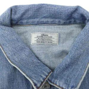 JOURNAL STANDARD relume 24SS ワイドデニムジャケット ブルゾン Gジャン ジージャン アウター コットン F ライトブルー
