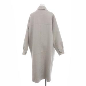 STUNNING LURE 起毛ウールコート アウター ロング ステンカラー 背抜き 1 ライトグレー