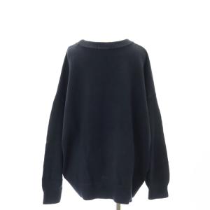 EVERYDAY I LIKE Basic ニット セーター 長袖 プルオーバー 紺 ネイビー