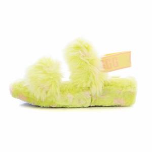 UGG australia Oh Yeah Spots オー イヤー スポッツ スポーツサンダル ストラップ プラットフォーム 厚底 ファー 蛍光カラー